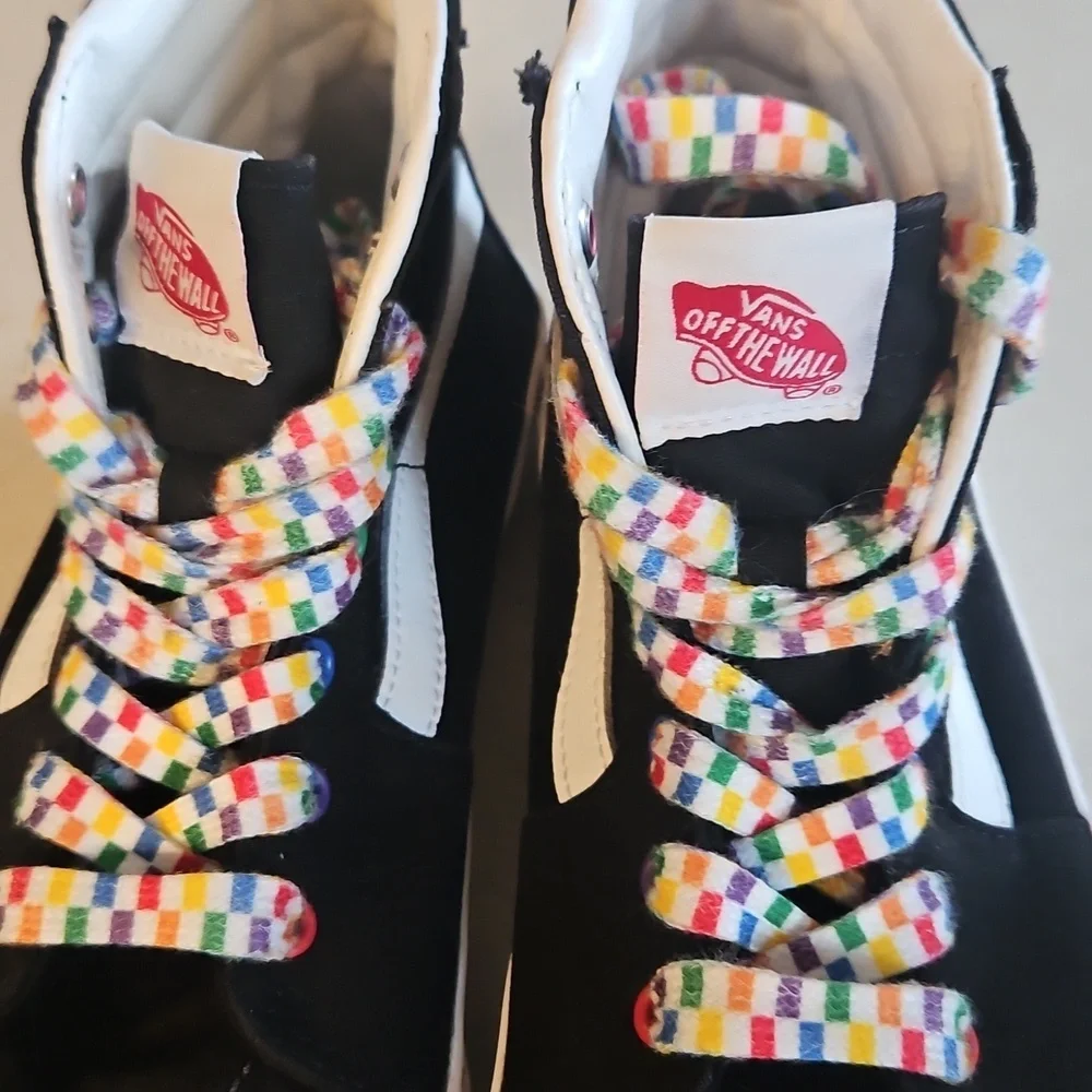 Vans Junior High Top Rainbow Sneakers